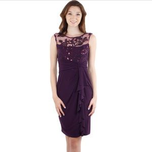 Marina Purple sequin dress size 10 OWO